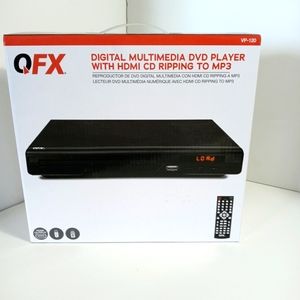 QFX Digital Multimedia DVD Player With HDMI CD Ripping to MP3 NIB